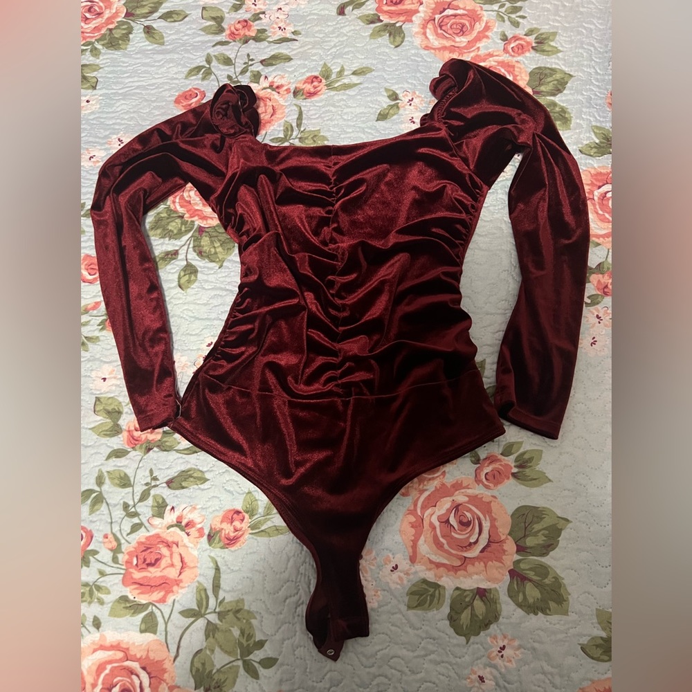 Velvet bodysuit